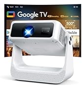 Smart Projector with WiFi 6 and Bluetooth, 4K Support Movie Ou...