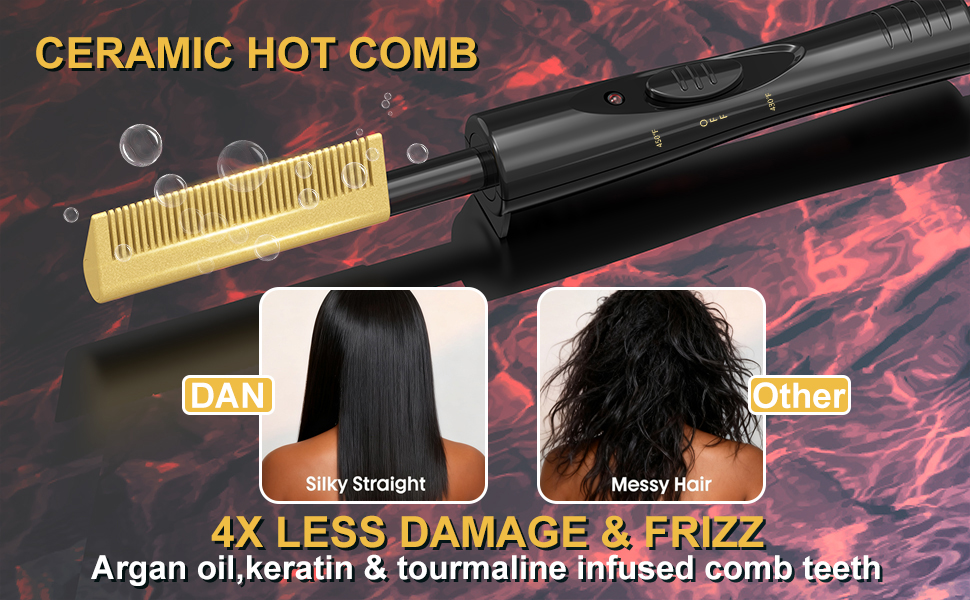hot comb for wigs,hot comb for black women hair,pressing comb