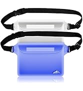 HEETA 2 Pack Waterproof Pouch, Screen Touch Sensitive Waterproof Dry Bag with Adjustable Waist St...
