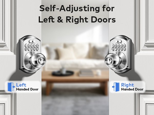 Self-adjusting for both left and right doors—no manual adjustment needed, just install and use.