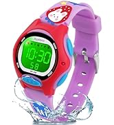 Ayybboo Kids Watch Digital with Cartoon Rubber Band, Colorful LED Lights Kids Waterproof Watch wi...