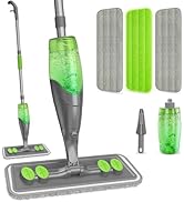 IOPRETTY Spray Mop for Floor Cleaning - Wet Dry Hardwood Floor Mops with 3 Microfiber Washable Pa...