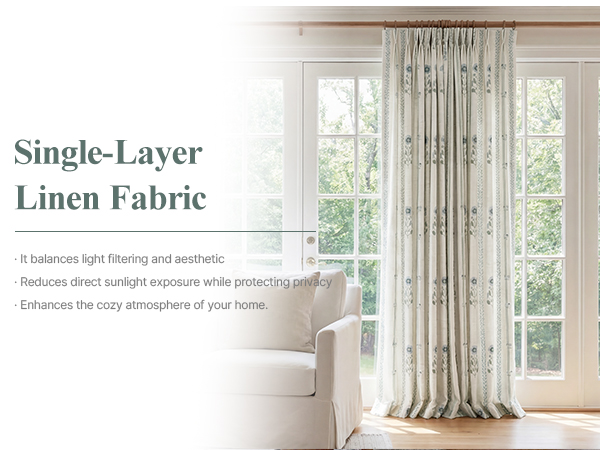 Light Filtering Floral Curtains