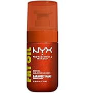 NYX PROFESSIONAL MAKEUP Fat Oil Body Oil in Caramelt Mami, Caramel Scented Body Glow Moisturizer ...