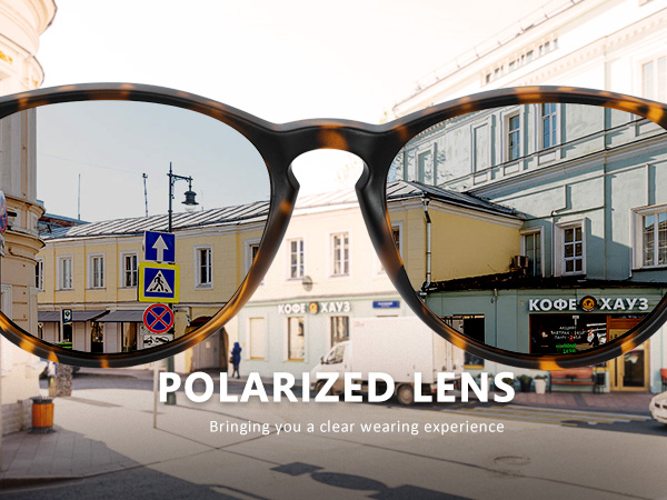 CHBP Sunglasses Womens Men Polarized UV Protection Trendy Vintage Retro Round Mirrored Lens