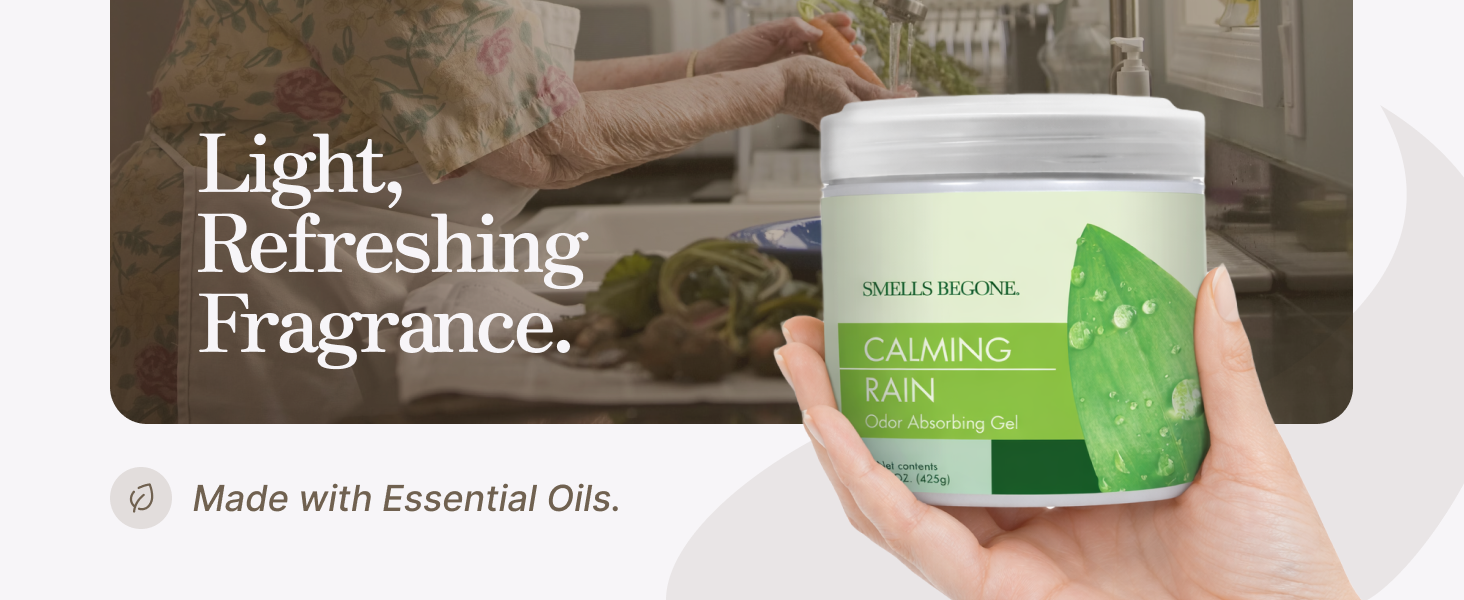 light, refreshing fragrance from essential oils