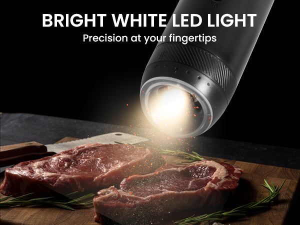 electric pepper and salt grinder gravity salt and pepper grinder auto salt and pepper grinder set