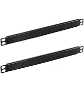 Tecmojo 2 Pack 0.5U Cable Management Brush Panel for 10" Server Rack, Rack Mount Cable Organizer ...