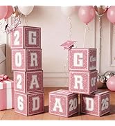 2026 Graduation Decorations, 4Pcs Graduation Boxes, So Proud of You and Class of 2026 Balloon Box...