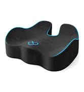 SofterCharm Seat Cushion with Carry Handle, Memory Foam for Tailbone/Sciatica Easing, Chair Cushi...