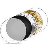 PIOENIMAGE 43 Inch/110cm 5 in 1 Round Reflector Photography, Light Reflectors for Photography, Re...