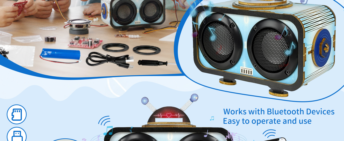 toys for ages 8-13 stem kits speaker kit bluetooth speaker kit teen boys gift ideas stem projects