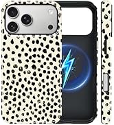 Govmeie Magnetic Case for iPhone 17 Pro Case ,[Compatible with Magsafe],Cute Cheetah Leopard Prin...