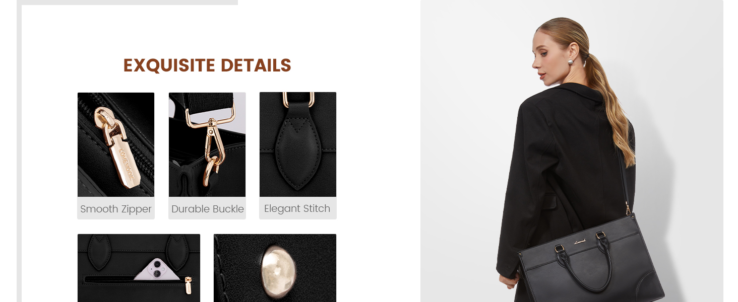 leather work bags for women office bags for women professional laptop bag women