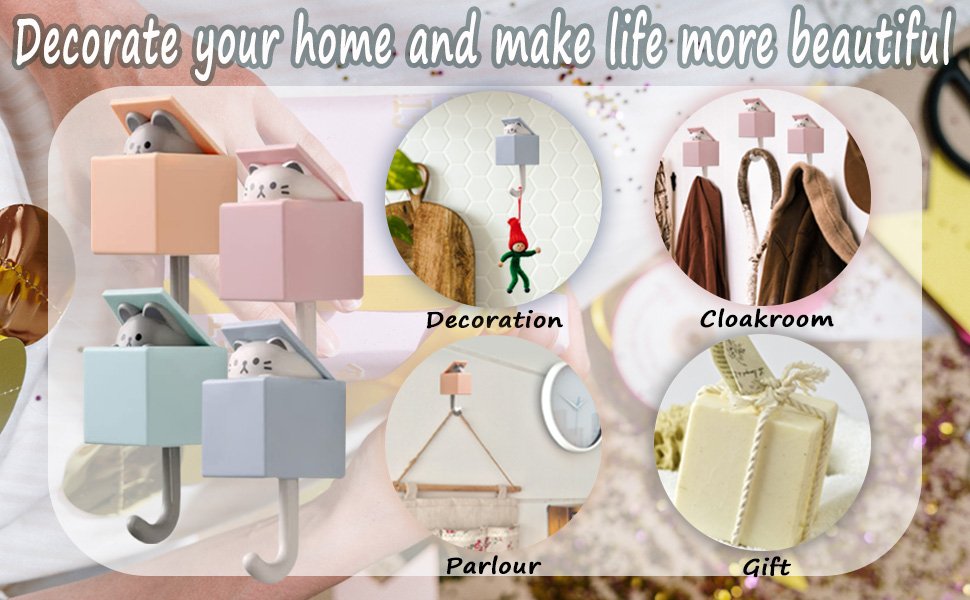 cat key hook,cat hook,cat hooks for wall,cat key hook pop up.creative adhesive coat hook