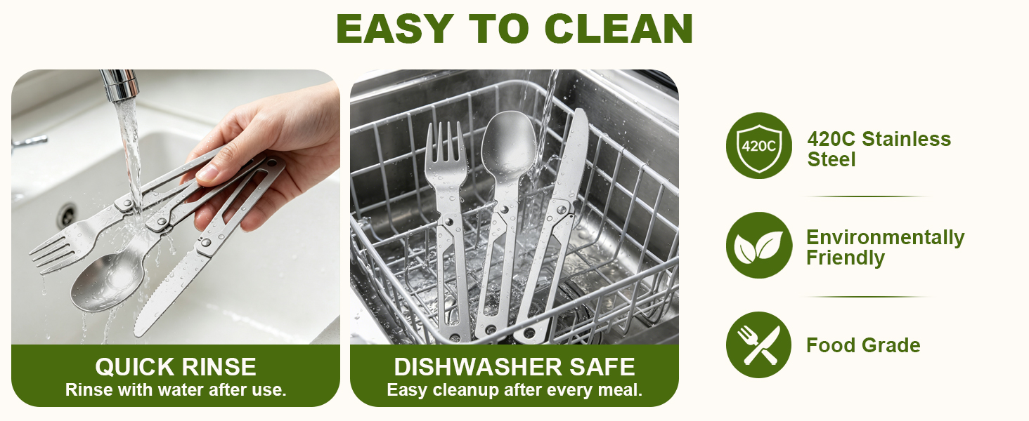 DRACHENADER eco-friendly reusable cutlery set directly replaces single-use plastics.