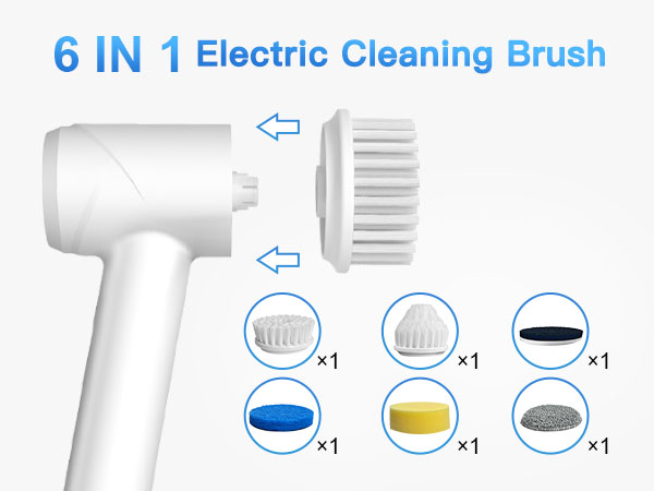 Electric Spin Scrubber - Cordless IPX7 Waterproof Shower Scrubber