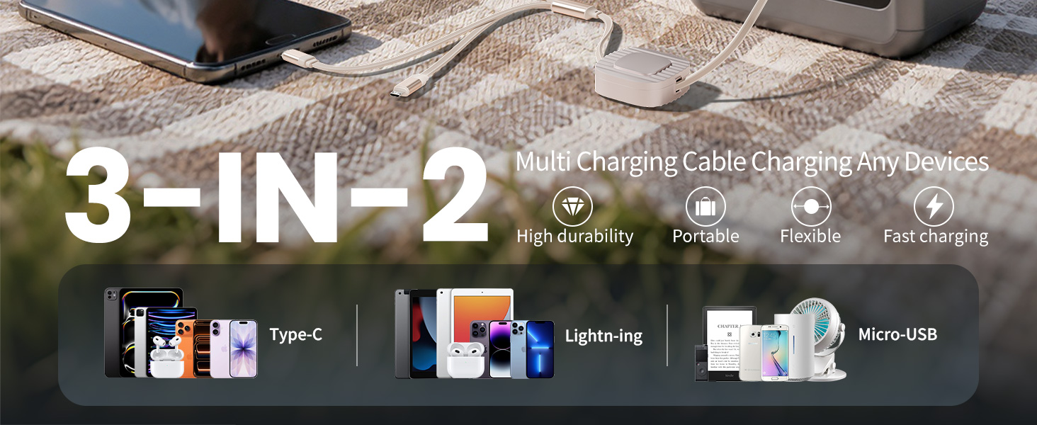 retractable phone charger