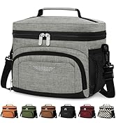 Vankor Insulated Lunch Bag for Men Women, Reusable Lunch Box Leakproof Cooler Lunch Tote Bag with...