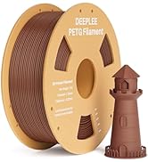 DEEPLEE PETG 3D Printer Filament 1.75mm 1KG, Dimensional Accuracy +/- 0.02 mm, High Toughness &amp; I...