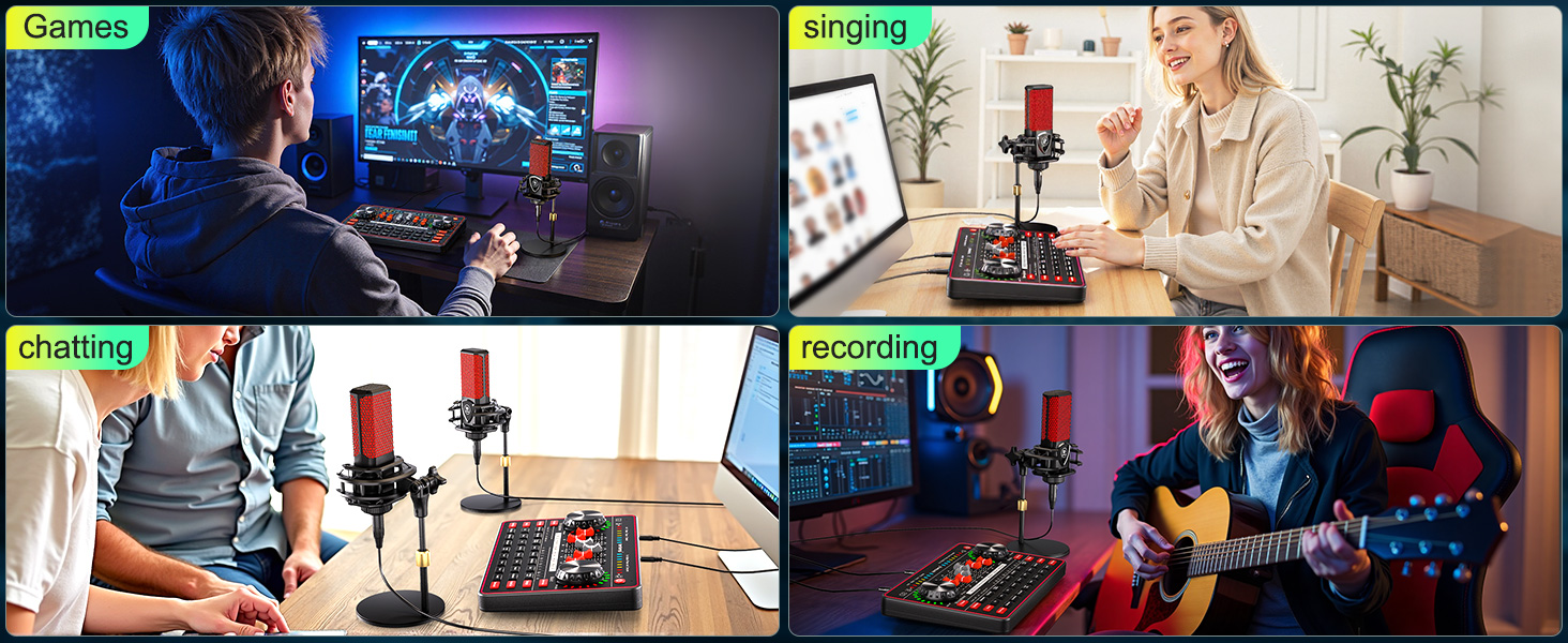 podcast equipment bundle recording studio equipment soundboard youtuber starter kit