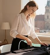 Newbealer Travel Iron with Global Voltage (Clamp-on), 100-240V Clothes Steamer, Dry Ironing &amp; 2 S...
