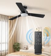 Ceiling fans with lights and remote