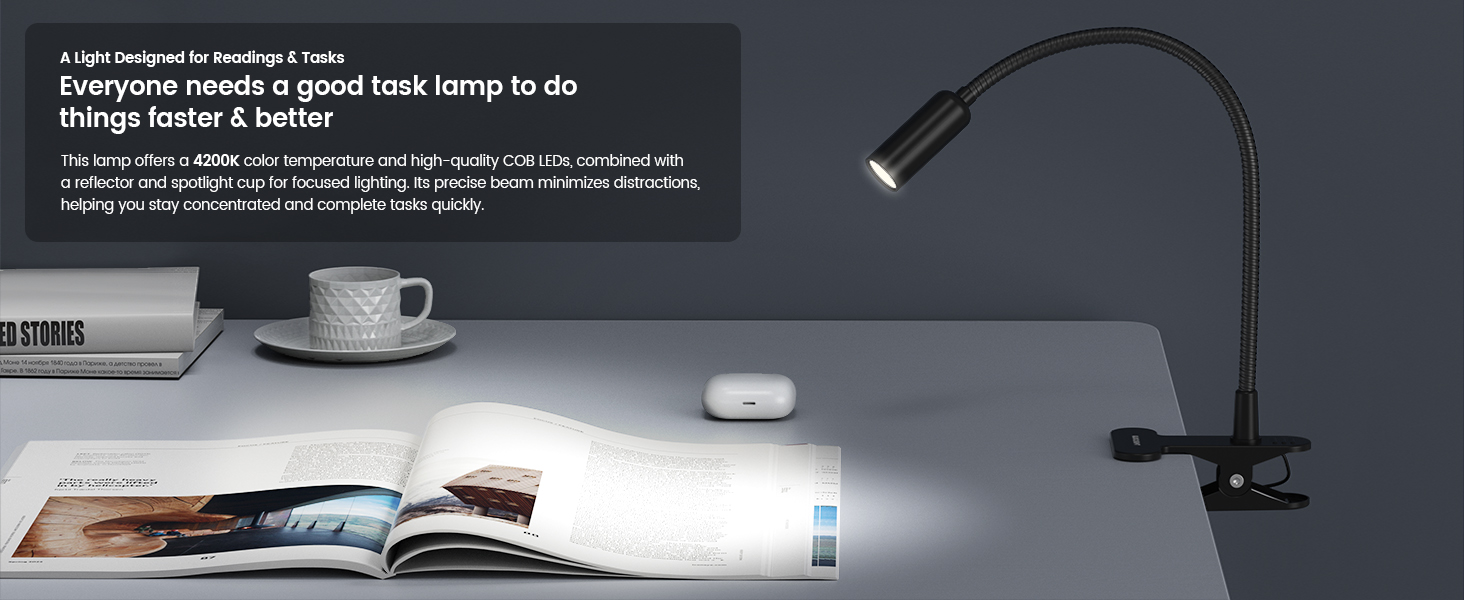 clip on light for bed headboard