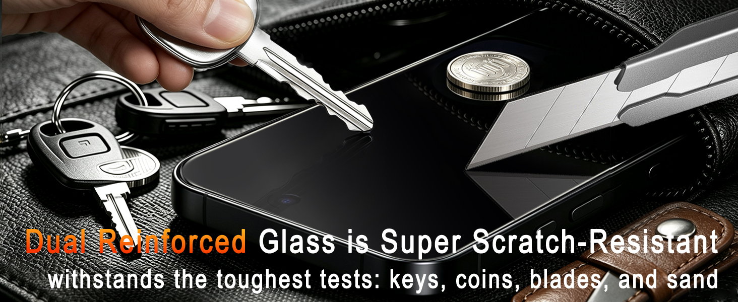 Tempered Glass Screen Protector for iPhone 17 Pro Max