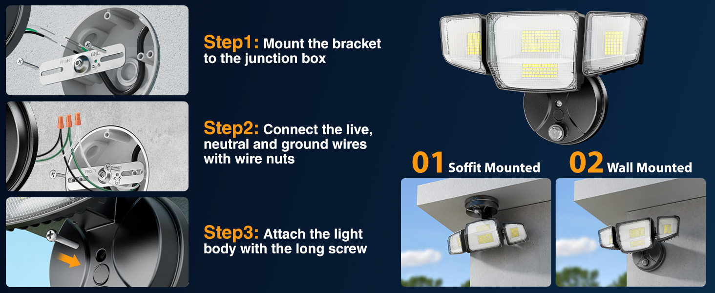 dusk to dawn flood lights outdoor