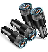 USB C Car Charger 38W Multi Dual Port PD&amp;QC 3.0 Fast Charging 12V Car Power Adapter Plug Boxeroo ...