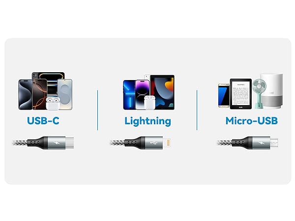 5 in 1 Multi Charging Cable