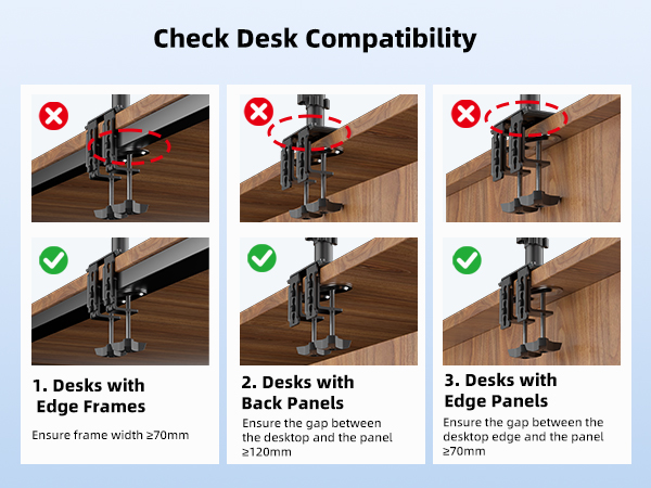 triple monitor mount