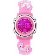 L LAVAREDO Kids Watches Girl Watches Ages 3-12 Sports Waterproof 3D Cute Cartoon Digital 7 Color ...