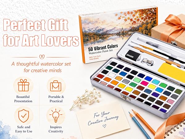 Art Supplies for Painting, Travel Watercolor Set,