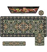 iCasso Mouse Pad with Wrist Rest,Large Desk Mat Set,Ergonomic Keyboard Pad with Wrist Support,Non...