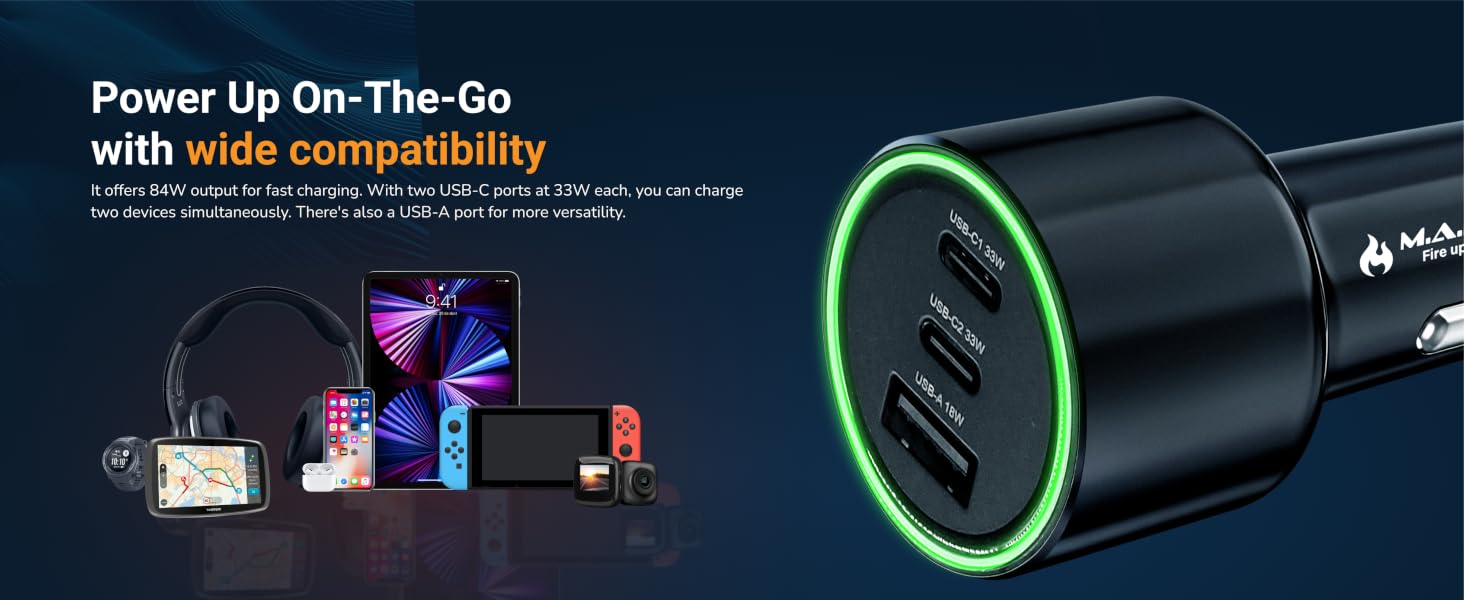 Power Up On-The-Go with wide compatibility