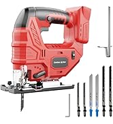 Cordless Jigsaw Compatible with Milwaukee 18V Battery, Brushless Motor, 7-Speed Variable Control,...