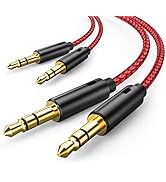 oldboytech 2 Pack AUX Cable, Auxiliary Cable [4ft/1.2M, Hi-Fi Sound] 3.5mm Nylon Braided AUX Cord...