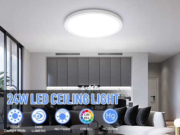 round flat ceiling lamo for living room hallway entryway