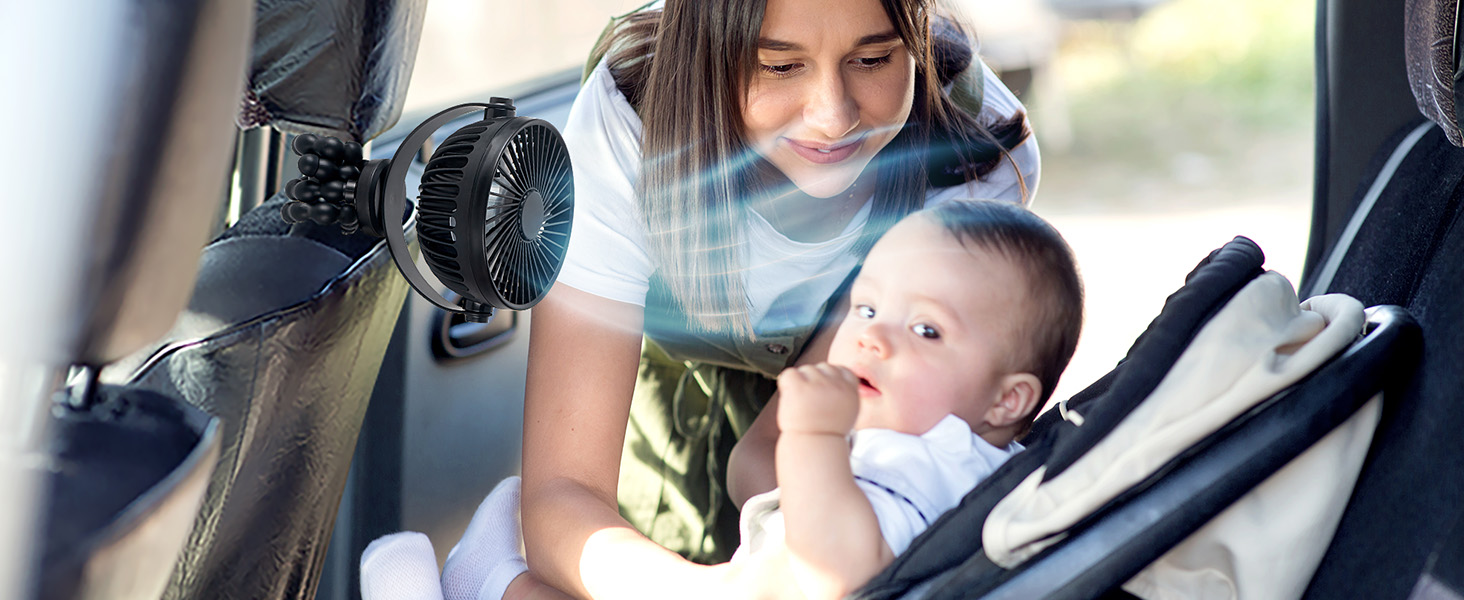 stroller fan battery operated