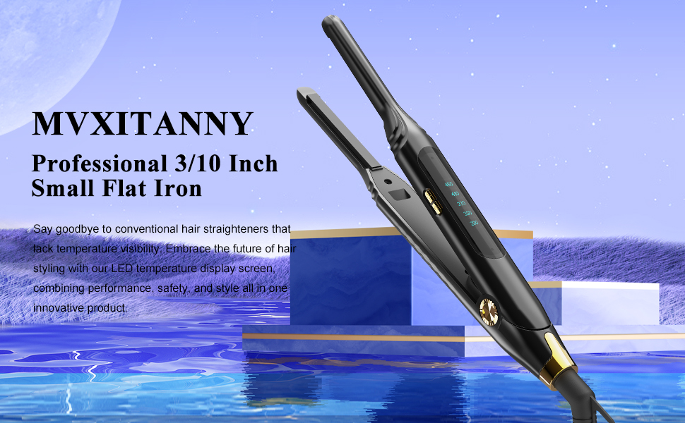 Small Flat Iron Pencil Flat Iron for Short Hair Mini Hair Straightener for Edges
