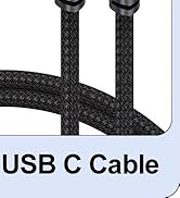 Right Angle USB C Cable 1FT 2Pack, 90 Degree USBC 60W PD Fast Charging &amp; High Speed Transfer Shor...