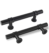 goldenwarm 10 Pack Black Cabinet Pulls 3 Inch Matte Black Drawer Pulls - LST18BK76 Black Kitchen ...