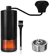MEHIDFY Manual Coffee Grinder, Coffee Grinder Manual with CNC Stainless Steel Conical Burr, Espre...
