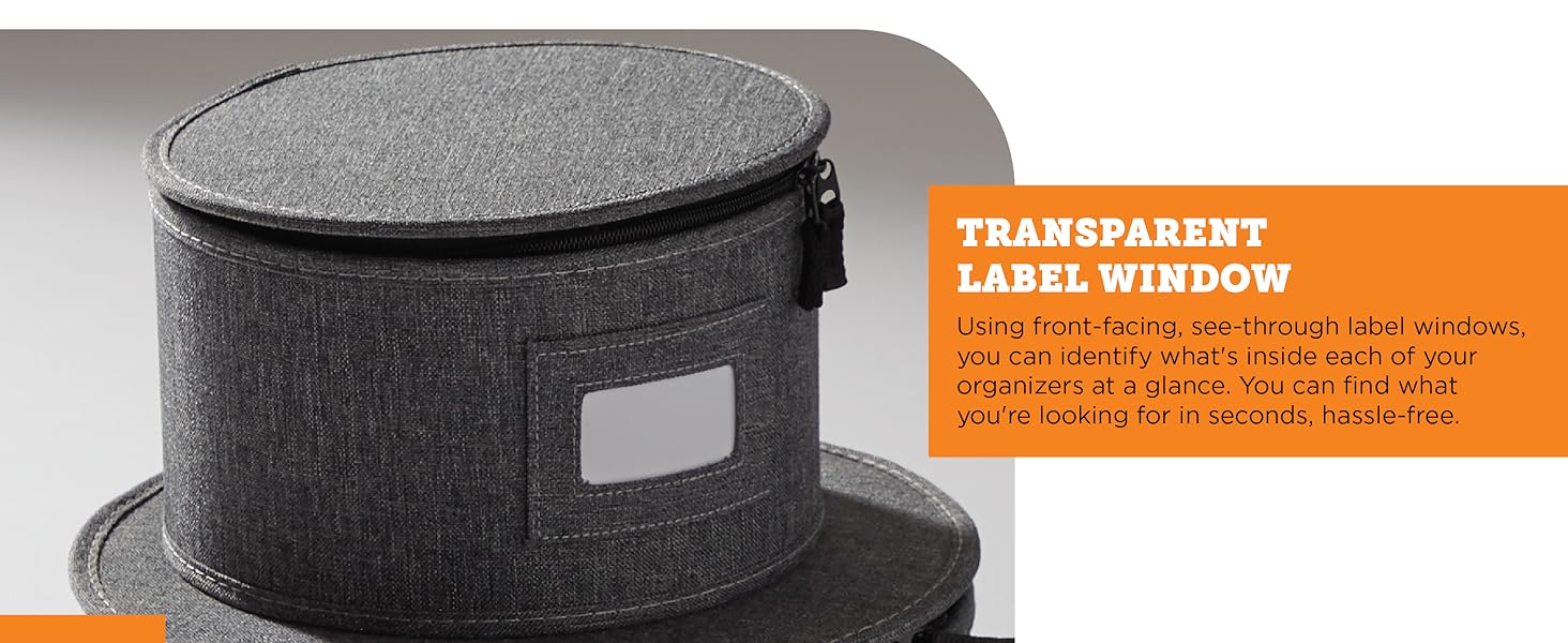 StorageLab Storage Containers 4-Piece Hard Shell Storage Cups, Mugs, and Plate Organizer