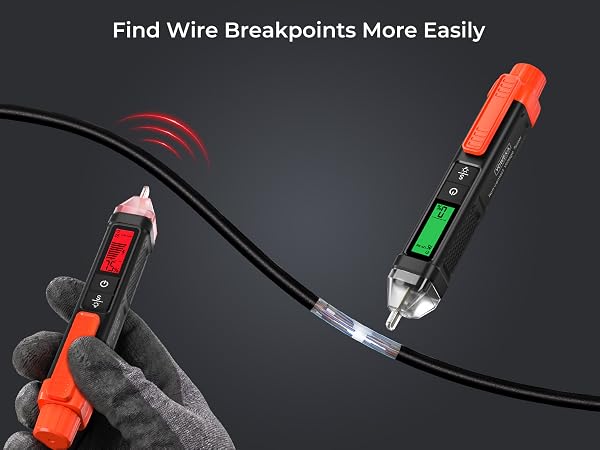 YOWEXA CC3230 non-contact voltage tester for AC wire breakpoint finding.