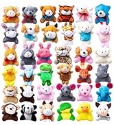 JOYIN 36 Pack Mini Animal Plush Toy Assortment (36 Units 3" Each),Bulk Stuffed Animals Party Favo...