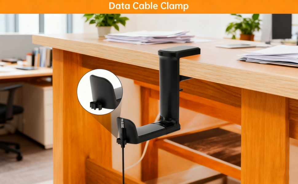 Adjustable Clamp-on Hook for Headphone Gaming Office LIV 127 02