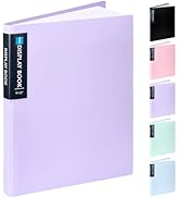 Sooez Art Portfolios 9"x12", 40 Pockets Large Portfolio Folder Display 80 Pages, Heavy Duty Art P...